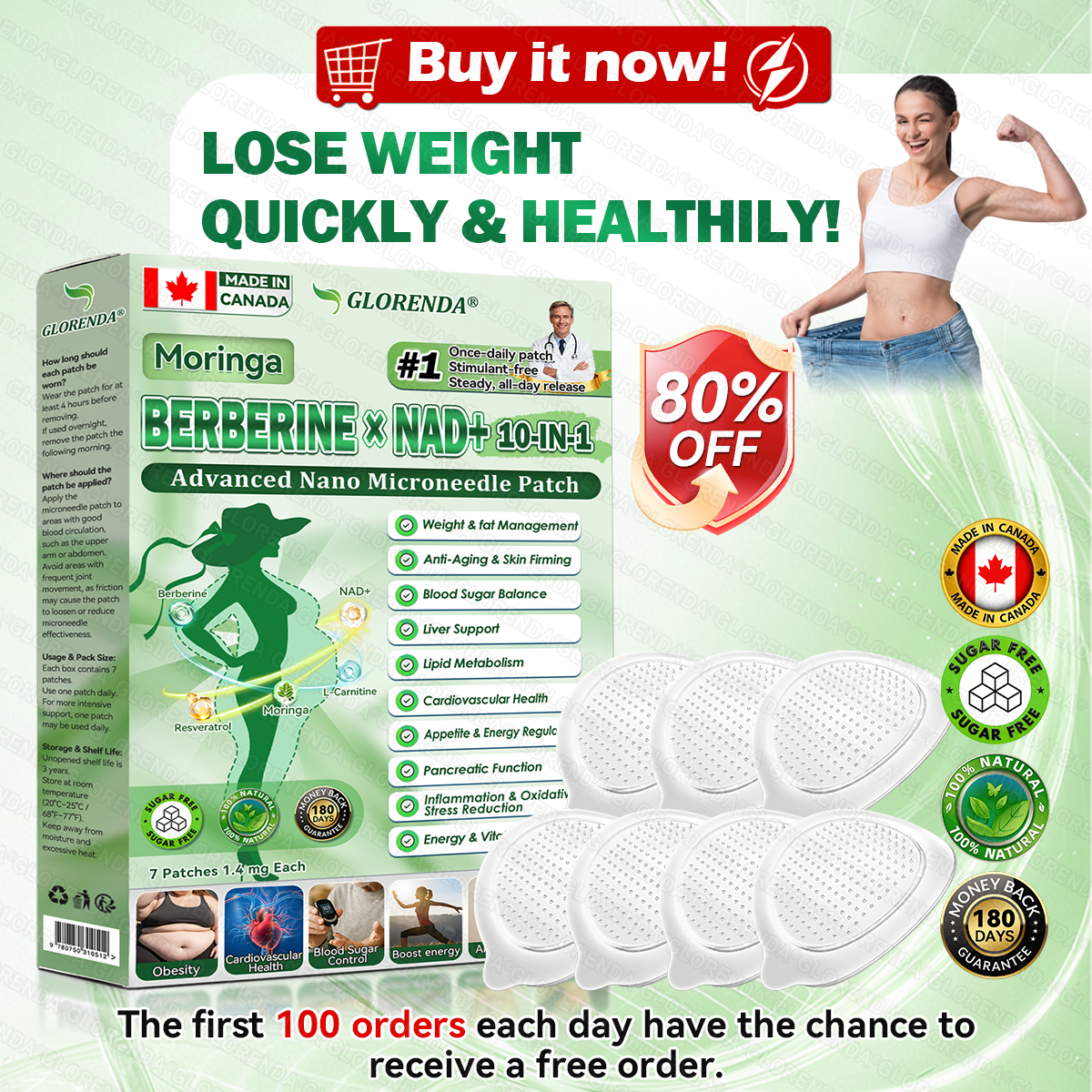 🇨🇦𝑶𝒇𝒇𝒊𝒄𝒊𝒂𝒍 𝑺𝒕𝒐𝒓𝒆  | 💖💖 𝐆𝑳𝑶𝗥𝗘𝗡𝘿𝘼® 𝙈𝒐𝒓𝒊𝒏𝒈𝗮 · 𝗕𝗲𝗿𝗯𝐞𝐫𝐢𝐧𝙚 × 𝙉𝑨𝑫+ 𝟏𝟎-𝙞𝙣-𝟏 𝘼𝒅𝒗𝒂𝒏𝒄𝒆𝐝 𝐍𝐚𝐧𝙤 𝙈𝙞𝙘𝙧𝙤𝙣𝒆𝒆𝒅𝒍𝐞 𝐏𝐚𝐭𝙘𝙝(𝐉𝐮𝐬𝐭 𝐨𝐧𝐜𝐞 𝐚 𝐝𝐚𝐲, 𝐯𝐢𝐬𝐢𝐛𝐥𝐞 𝐜𝐡𝐚𝐧𝐠𝐞𝐬 𝐢𝐧 𝟕 𝐝𝐚𝐲𝐬） ✅ 𝐅𝐨𝐫 𝐨𝐛𝐞𝐬𝐢𝐭𝐲, 🅛🅞🅞🅢🅔 🅢🅚🅘🅝,𝐝𝐢𝐚𝐛𝐞𝐭𝐞𝐬, 𝐬𝐥𝐞𝐞𝐩 𝐚𝐩𝐧𝐞𝐚, 𝐣𝐨𝐢𝐧𝐭 𝐢𝐬𝐬𝐮𝐞𝐬, 𝐚𝐧𝐝 𝐦𝐨𝐫𝐞