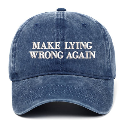 Make Lying Wrong Again Hat