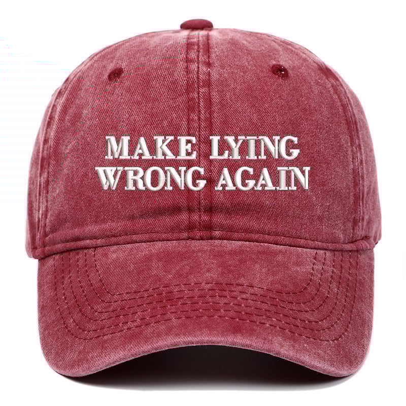 Make Lying Wrong Again Hat