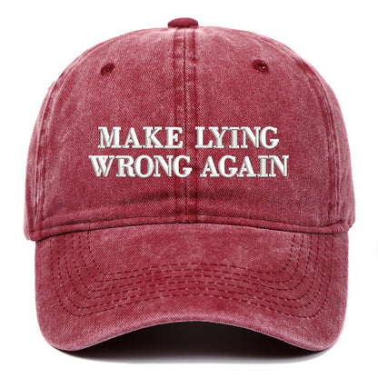 Make Lying Wrong Again Hat