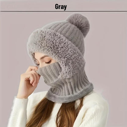 ❄️Winter's Must-Have-Women's 3-in-1 Knitted Hat