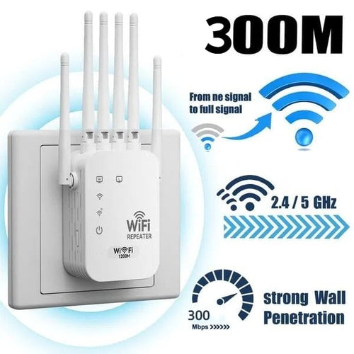 📶WiFi Extender 6-Antenna Strong Signal🚀⚡