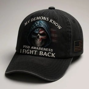 🔥Last Day 49% OFF - PTSD Awareness Hat – I Fight Back, Every Day