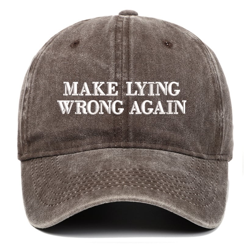 Make Lying Wrong Again Hat