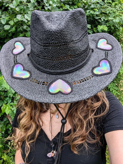 🏆Flash Sale⚡ 50K+ SOLD! Almost Gone-💥🔥Suncatcher Cowgirl Straw Prism Hat