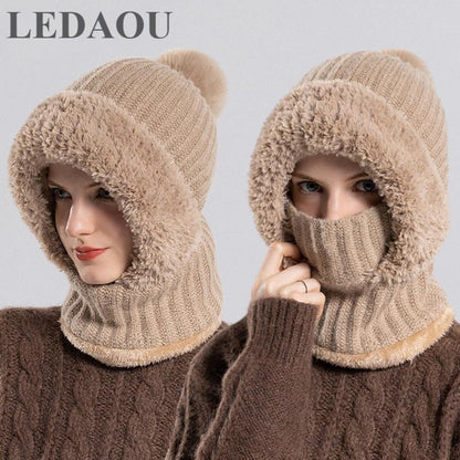 ❄️Winter's Must-Have-Women's 3-in-1 Knitted Hat