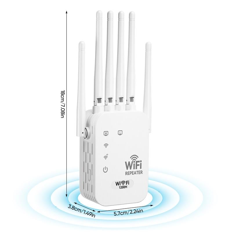 📶WiFi Extender 6-Antenna Strong Signal🚀⚡
