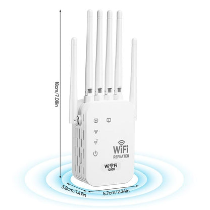 📶WiFi Extender 6-Antenna Strong Signal🚀⚡